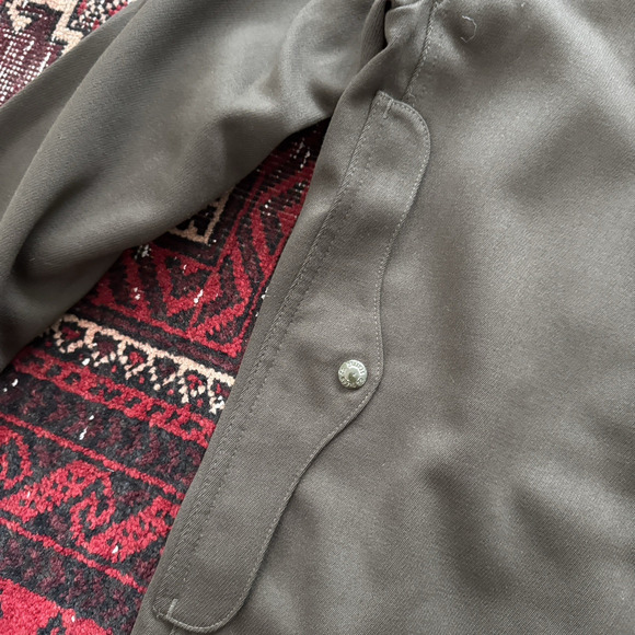 Vintage 1990s Filson Double Mackinaw Cruiser Whipcord Jacket Army Green 40 USA - Picture 9 of 13